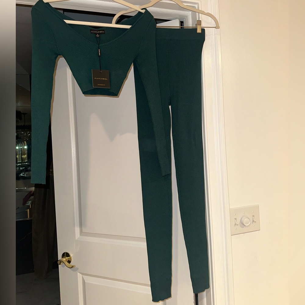 JLUXLABEL Dark Green Two-Piece Set - Picture 4 of 4